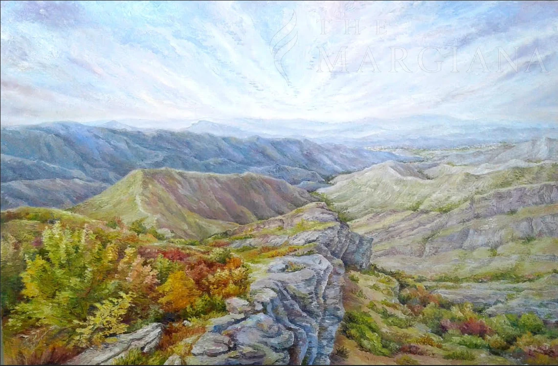 Hasar Highlands, by Dovran Hydyrov, Oil on canvas