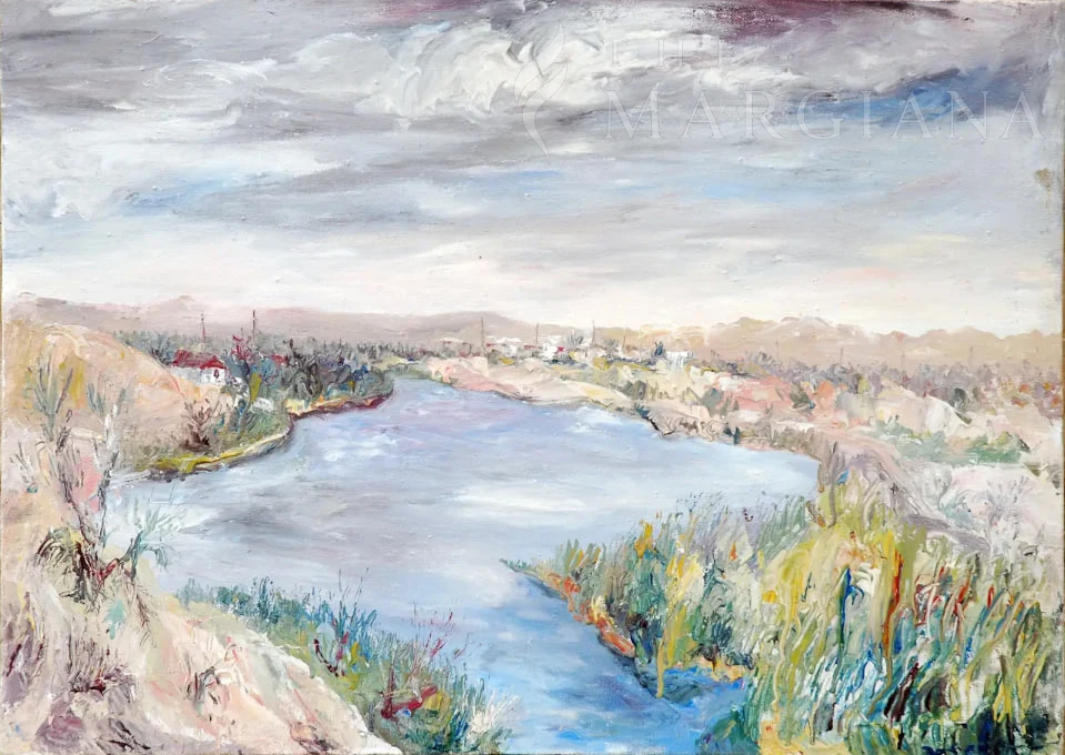 Still Waters of Yasga Lake, by Amangeldi Hydyrov, Oil on canvas, 2009